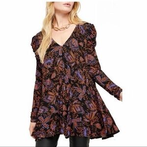 Free People Hello Lover Ruched Tunic XS